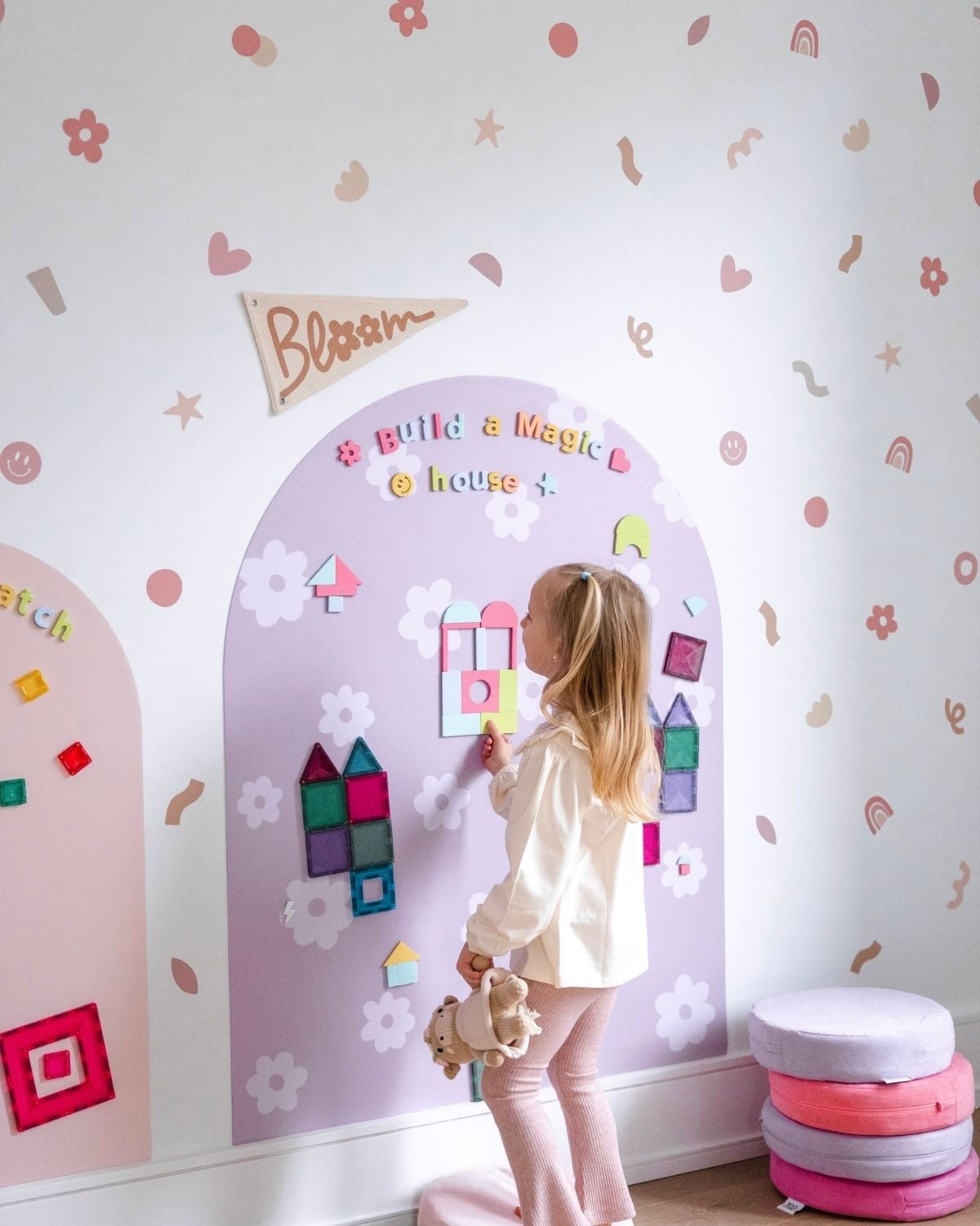 Stickers de Pared — Formas Abstractas Pastel