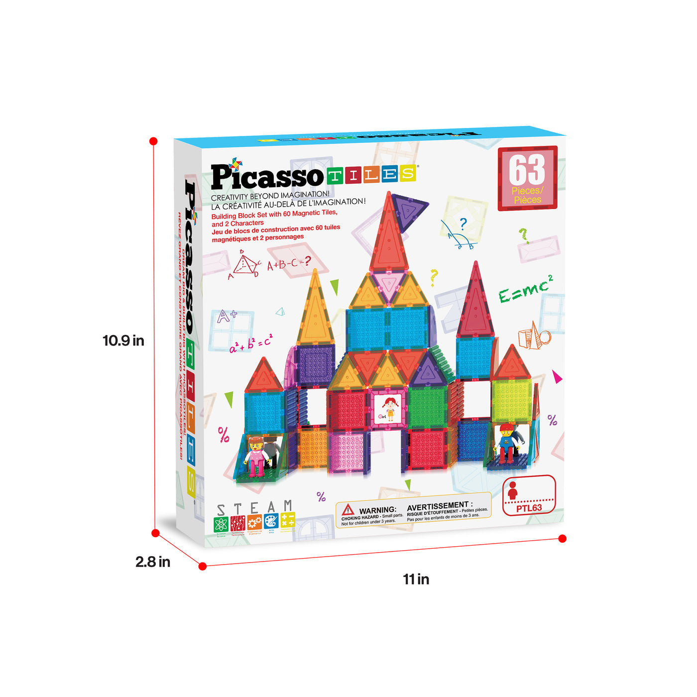 PicassoTiles - Set con Espejos y Bloques