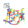 PicassoTiles 121 piezas – Set Magnético 3 en 1: Pista, Marble Run y Construcción