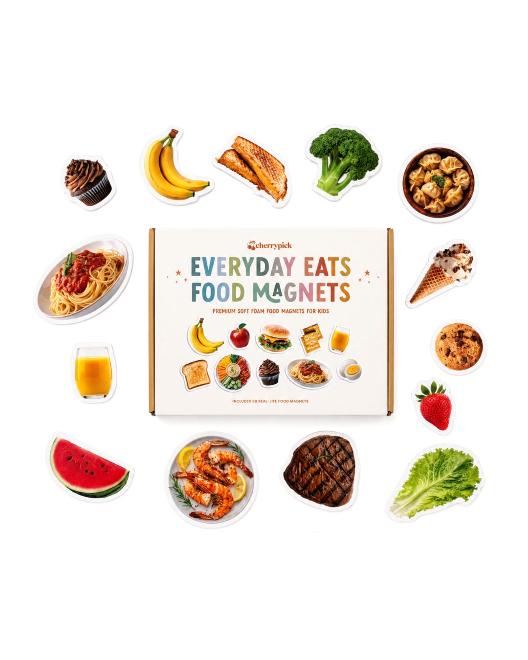 Everyday Eats Food Magnets - Imanes de Alimentos (65 piezas)