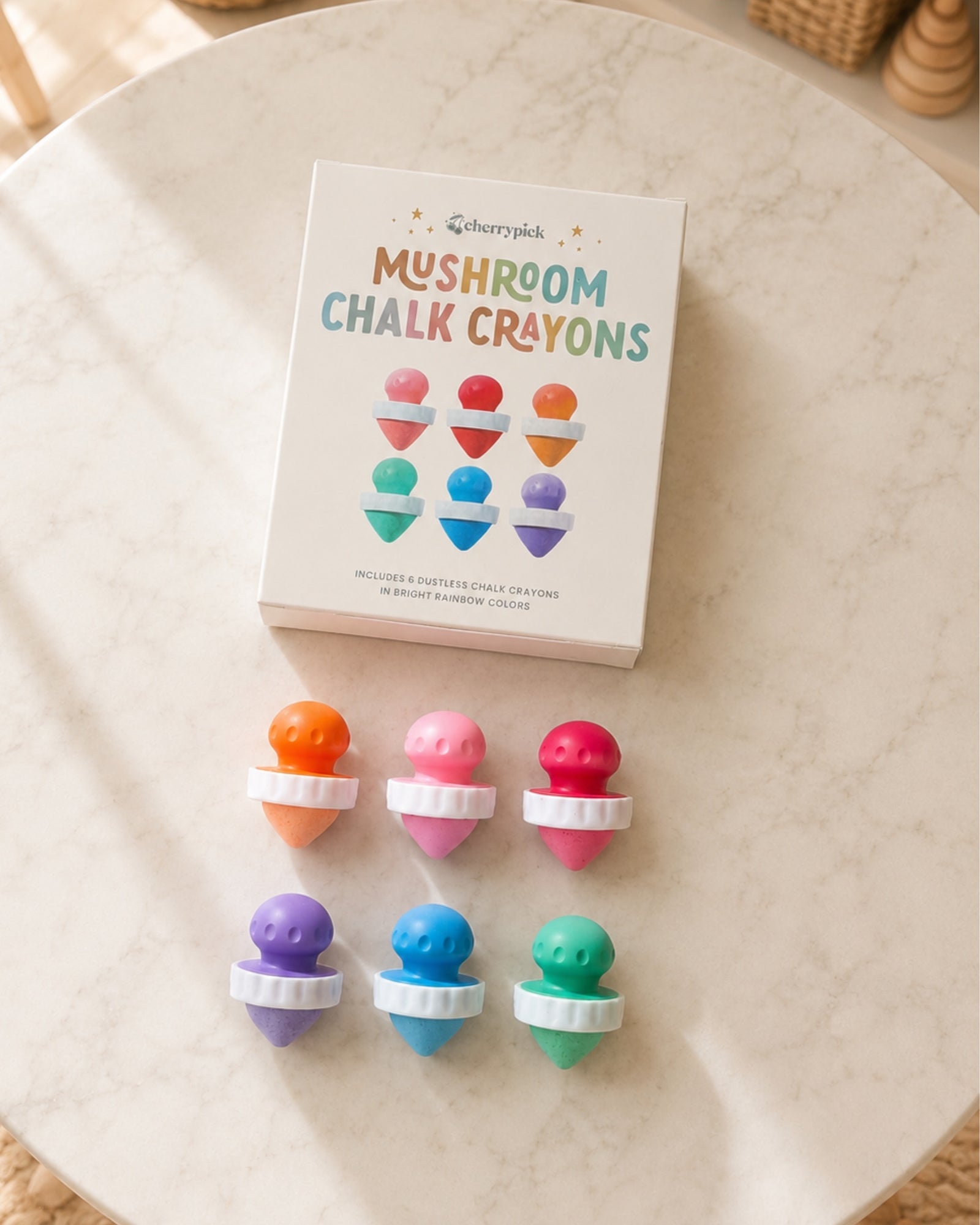 Mushroom Chalk Crayons - Tizas en Forma de Hongo