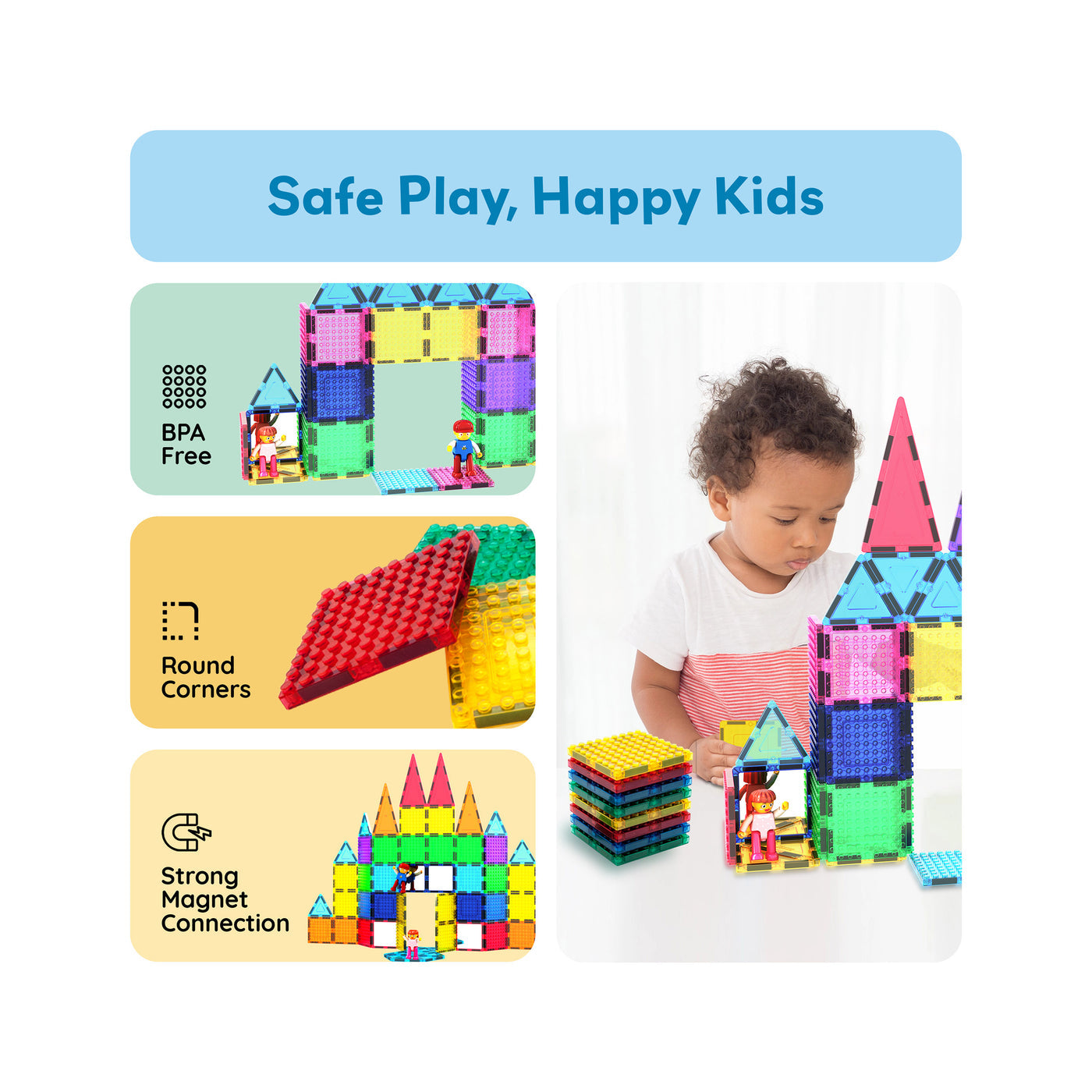 PicassoTiles - Set con Espejos y Bloques