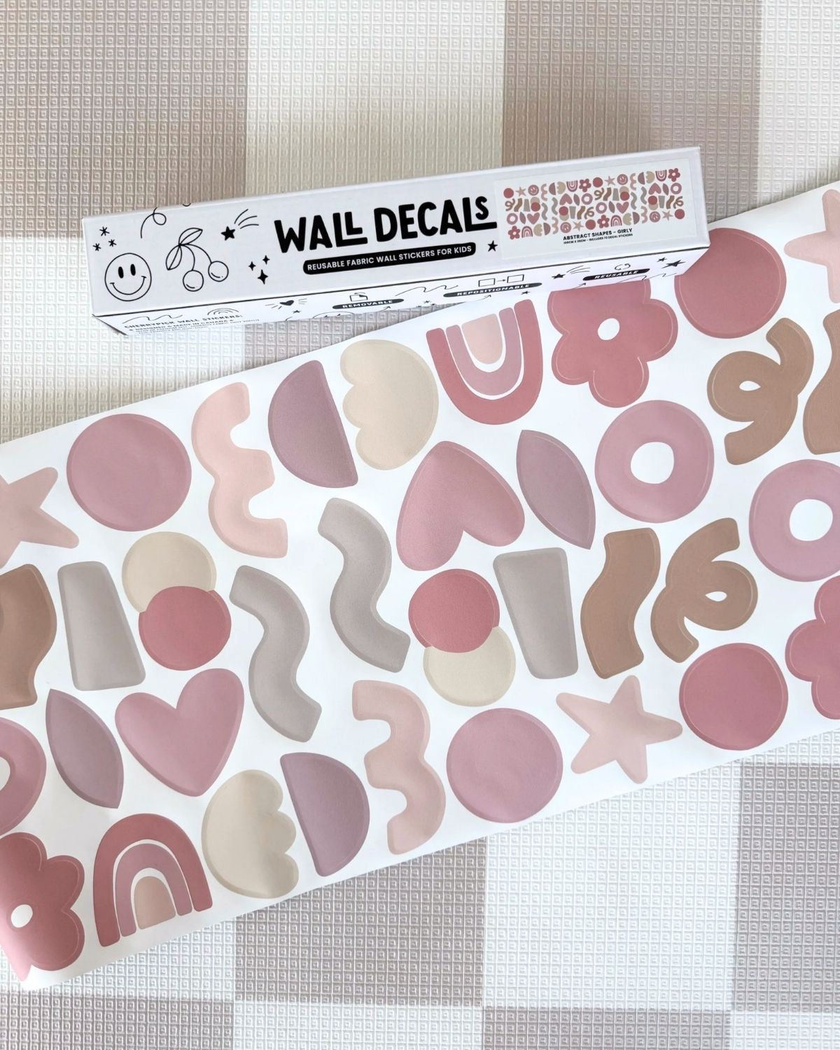 Stickers de Pared — Formas Abstractas Pastel