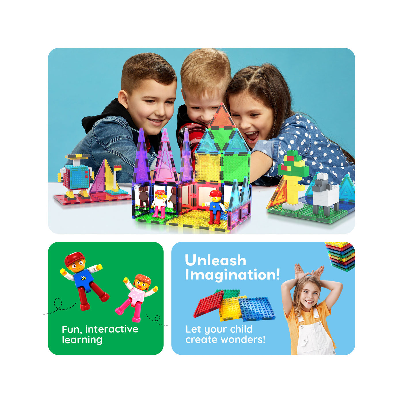 PicassoTiles - Set con Espejos y Bloques