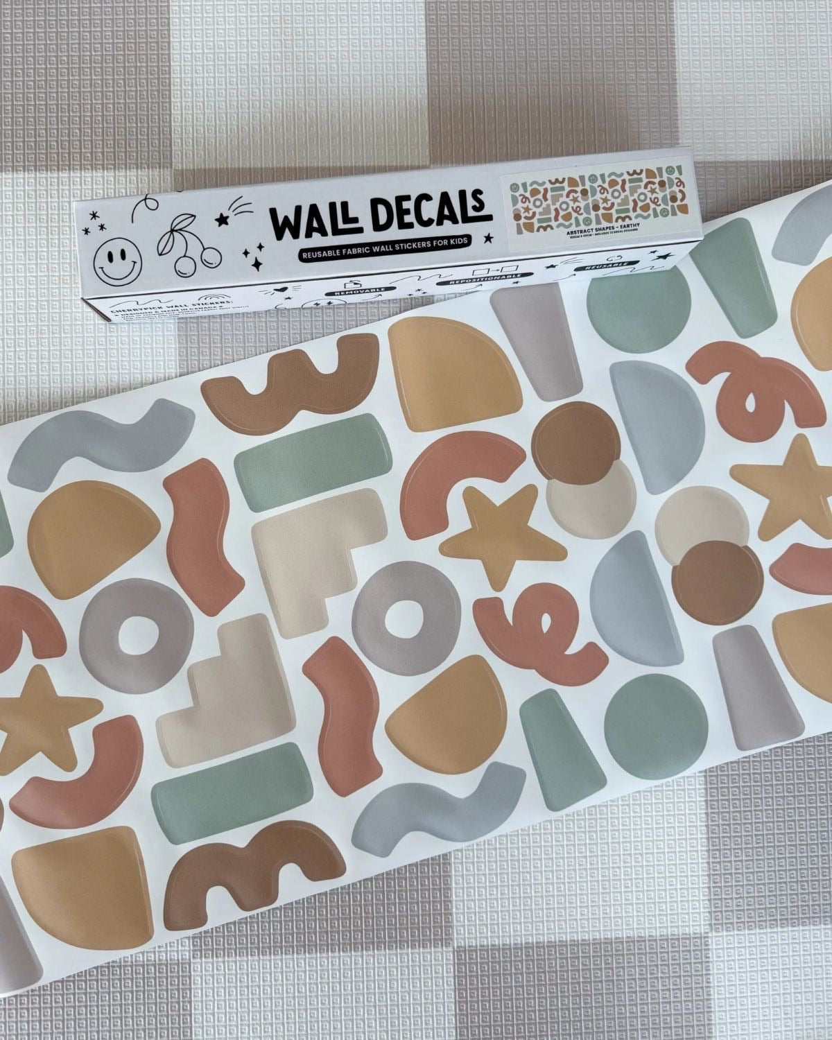 Stickers de Pared - Formas Abstractas Tierra