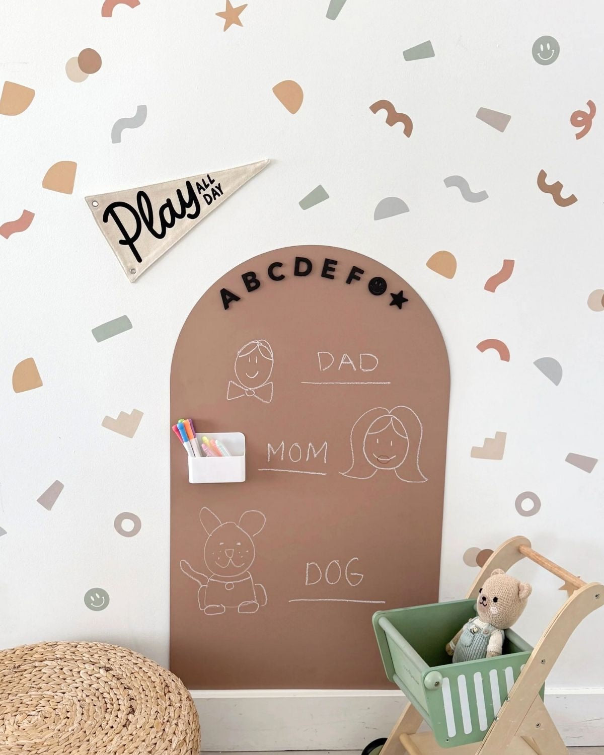 Stickers de Pared - Formas Abstractas Tierra