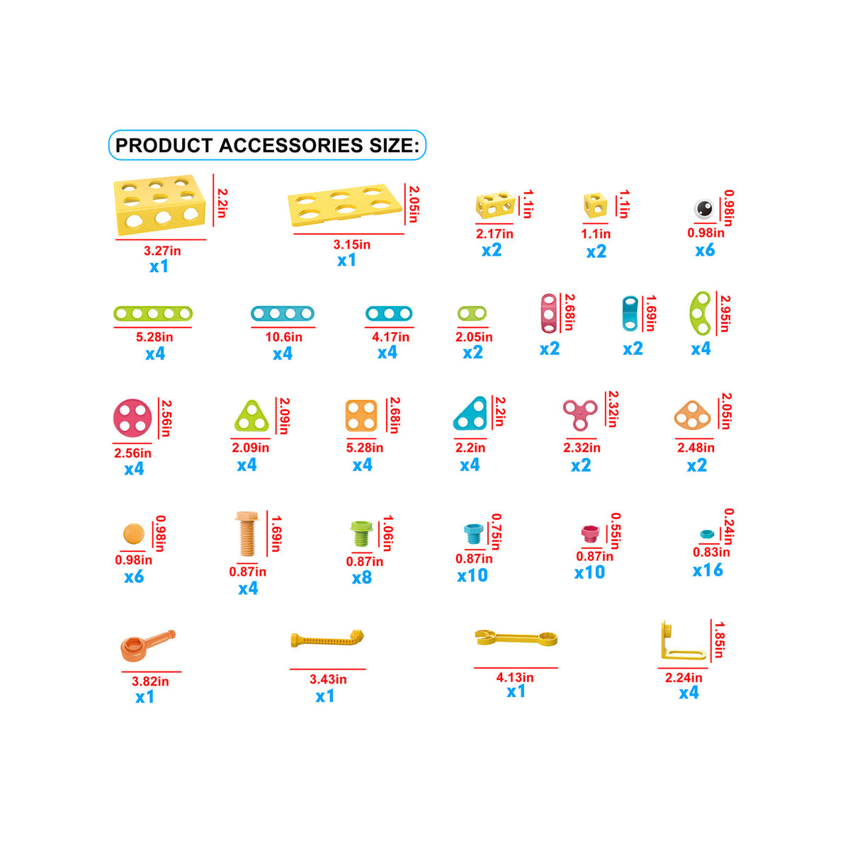 Picasso Tiles 115 - Set de Ingeniería con Herramientas