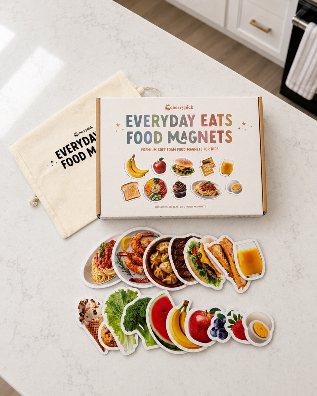 Everyday Eats Food Magnets - Imanes de Alimentos (65 piezas)