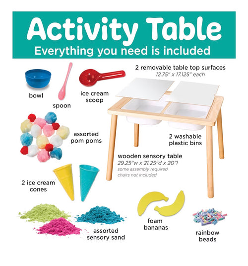 Deluxe Activity Sensory Table Ice Cream Shop