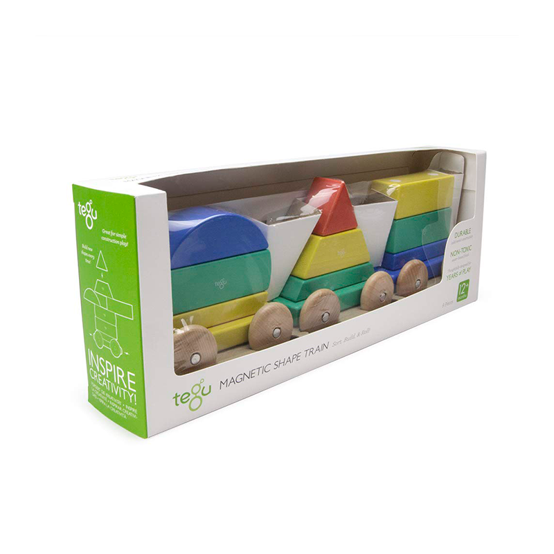 Tegu Magnetic Shape Train — Tren de Formas Magnético