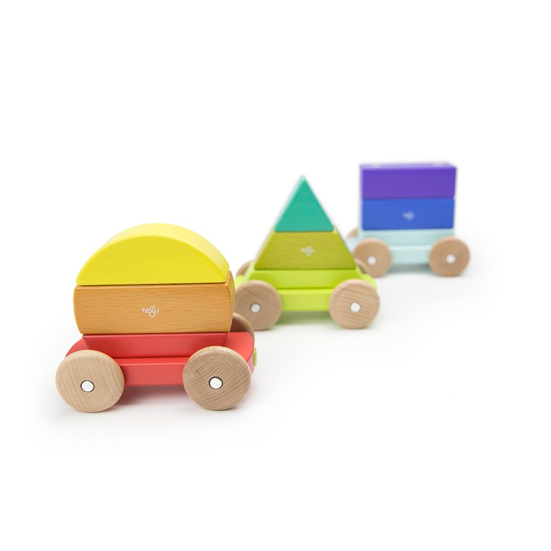 Tegu Magnetic Shape Train — Tren de Formas Magnético