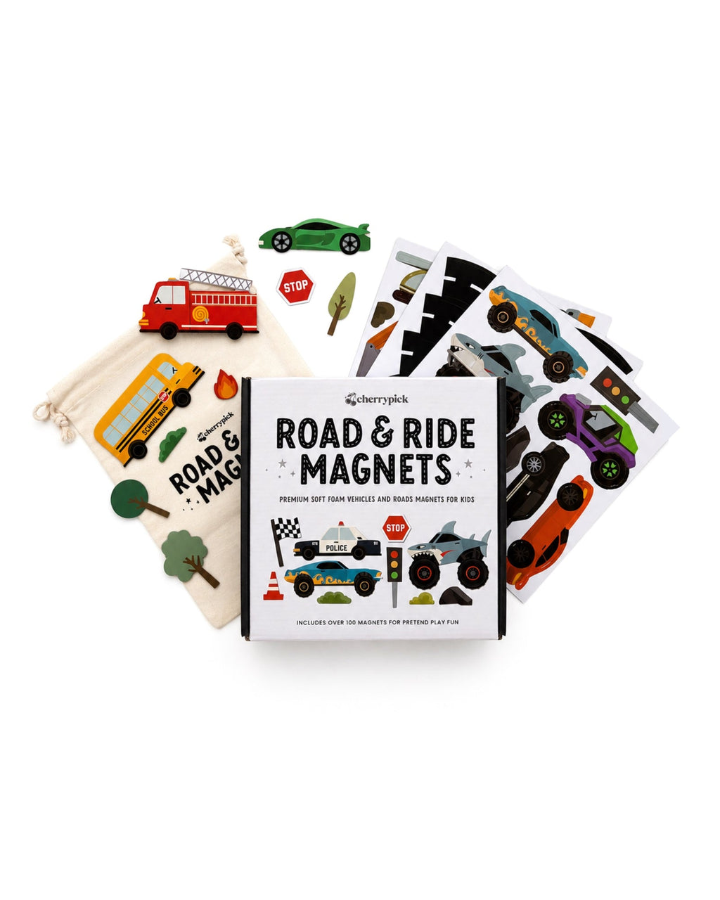 Road & Ride Car Magnets Set