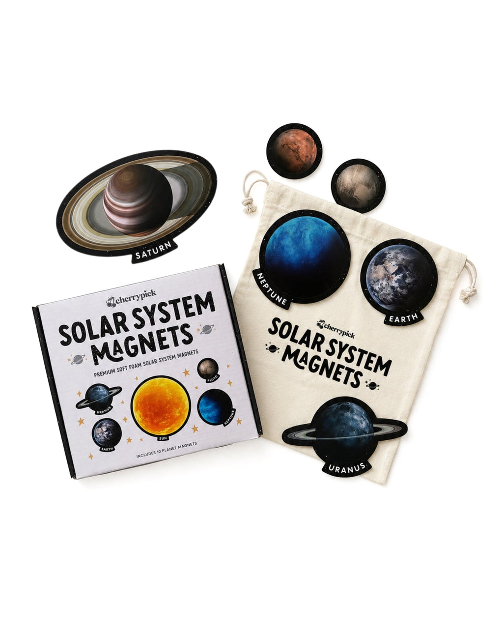 Solar System Magnets (10pc oversized planets set)