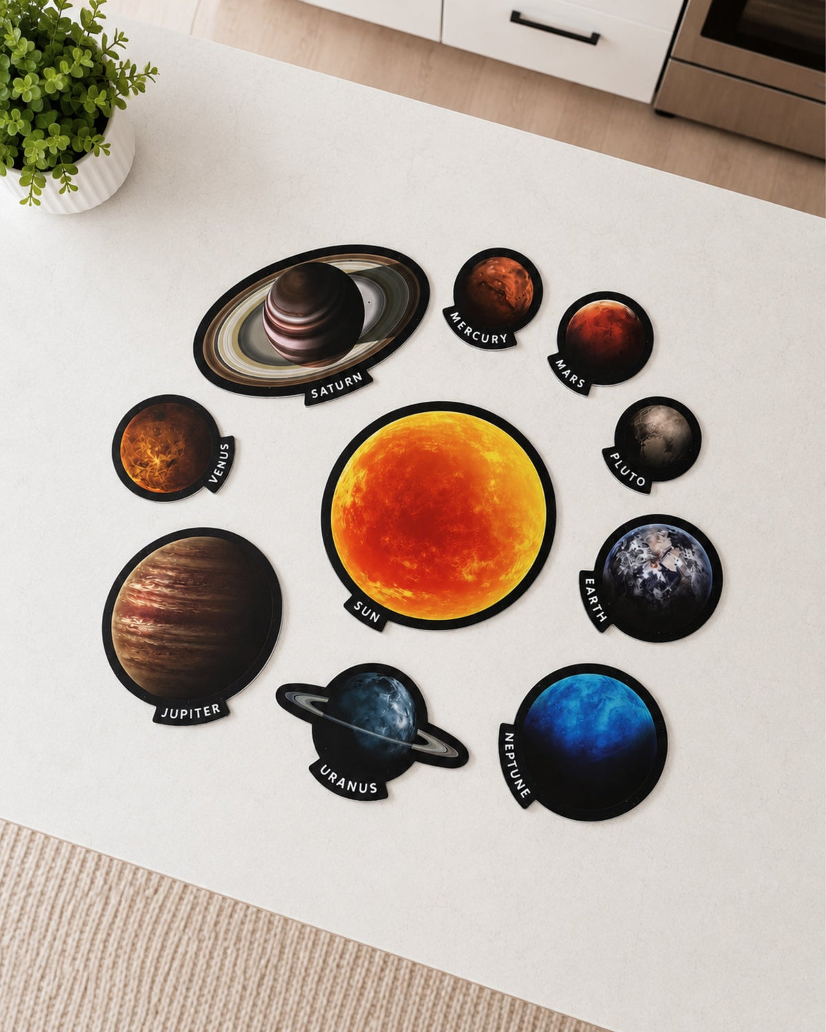 Solar System Magnets (10pc oversized planets set)