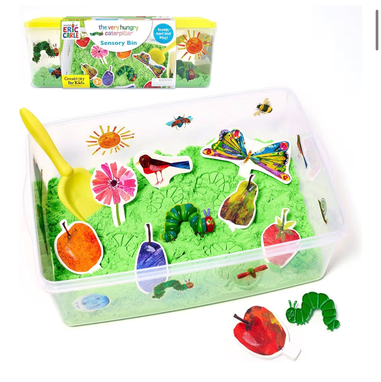 Sensory Bin - The Very Hungry Caterpillar