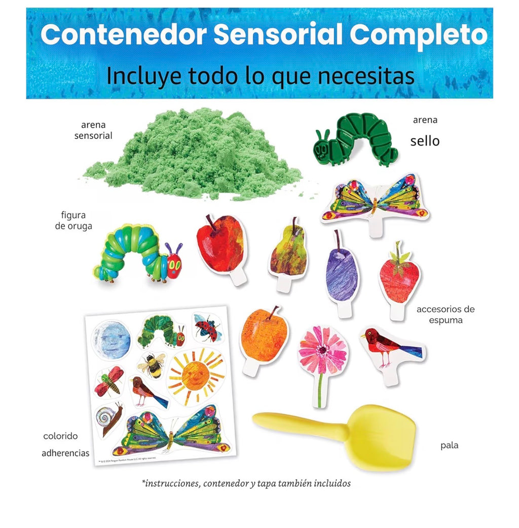 Sensory Bin - The Very Hungry Caterpillar