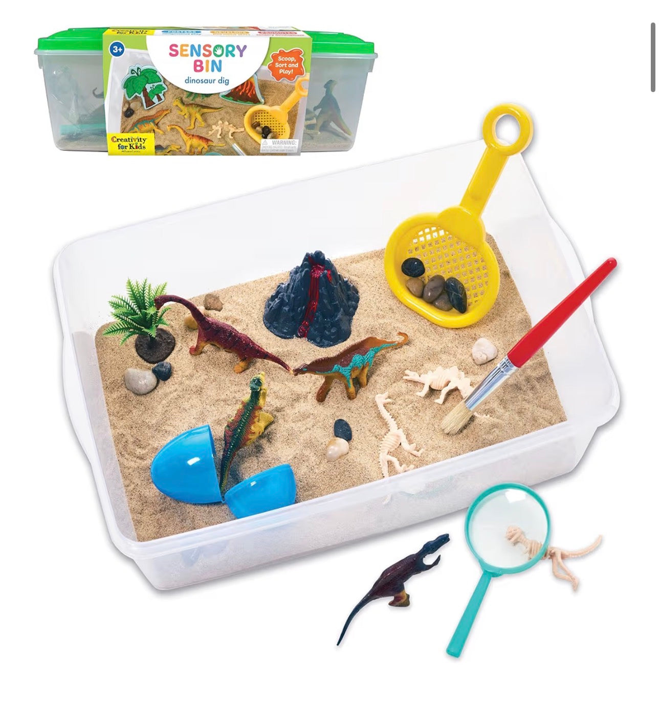 Sensory Bin - Dinosaur Dig