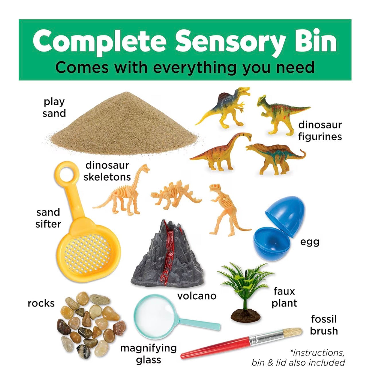 Sensory Bin - Dinosaur Dig
