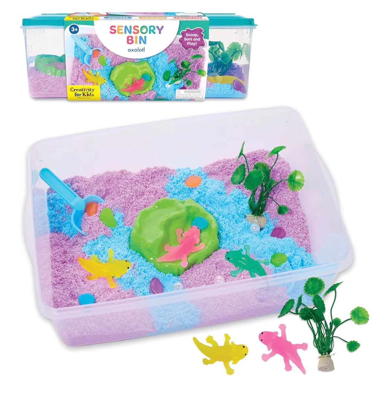 Sensory Bin - Axolotl