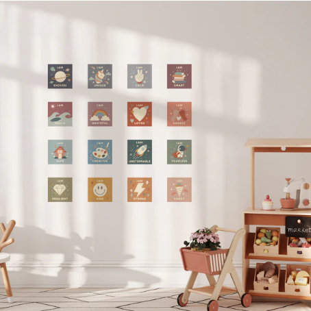 Stickers de Pared Reutilizables - Cuadros de Afirmaciones