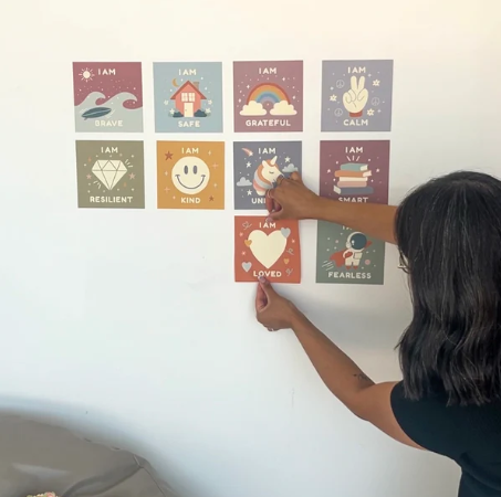 Stickers de Pared Reutilizables - Cuadros de Afirmaciones